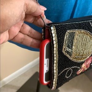 CLEARANCE-BUNDLE hand made Clutch/cross body/phone holder beaded by hand